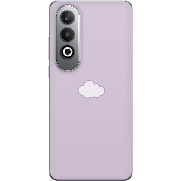 OnePlus Nord CE4 Läpinäkyvä kuori Lila Pilvi - minimalistinen pilvi lila taustalla