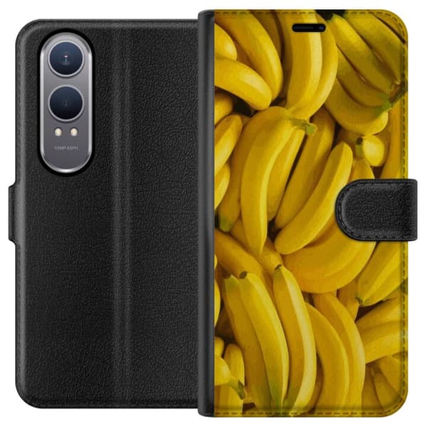OnePlus Nord CE4 Lite Lommeboketui Banana mønster