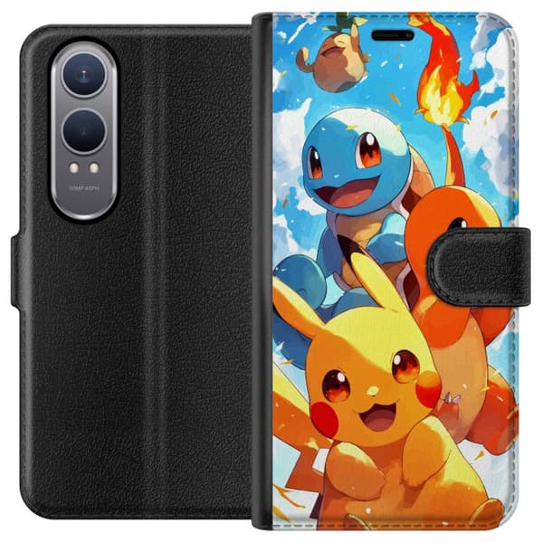 OnePlus Nord CE4 Lite Lompakkokotelo Pocket Creatures - innoittanut Pokémonista mainitsematta nimeä