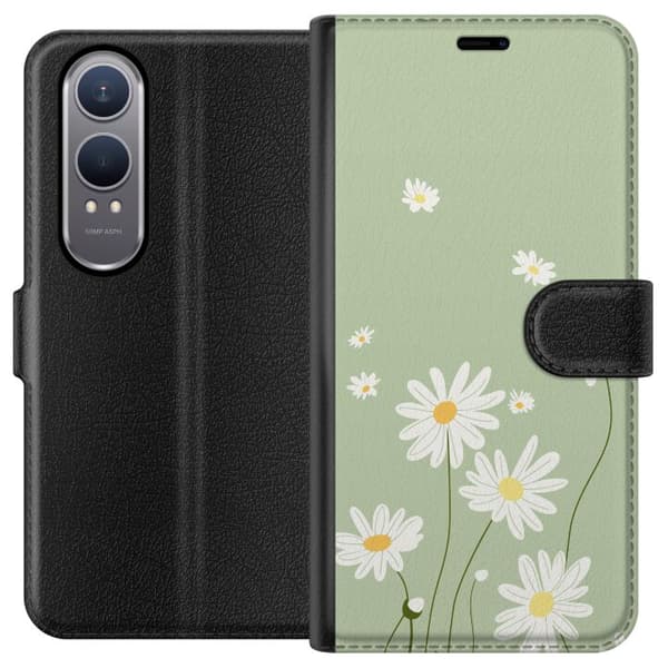OnePlus Nord CE4 Lite Lommeboketui Prestekrager - blomstrete mønster i svensk sommerstil