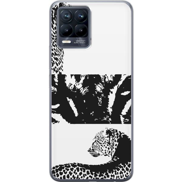 Realme 8 Läpinäkyvä kuori Leopard Faces