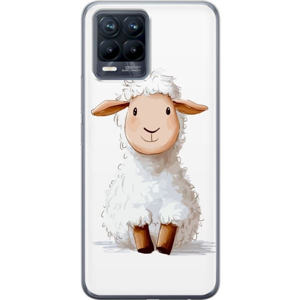 Realme 8 Genomskinligt Skal Sött Lamm – tecknad stil för barn & babyprodukter