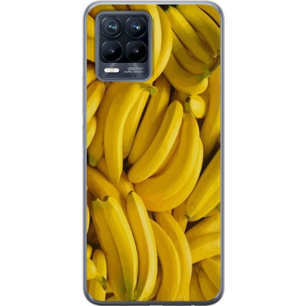 Realme 8 Gennemsigtig cover Banan mønster