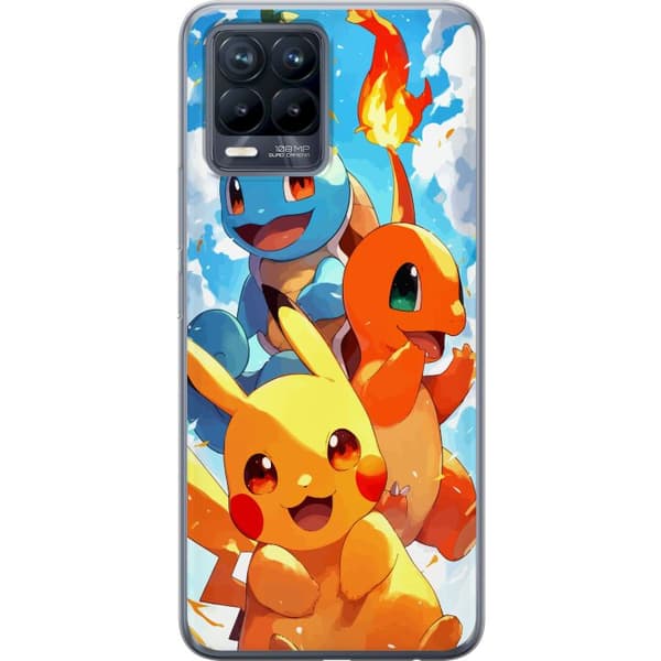 Realme 8 Genomskinligt Skal Pocket Creatures – inspirerat av Pokémon utan att nämna namnet