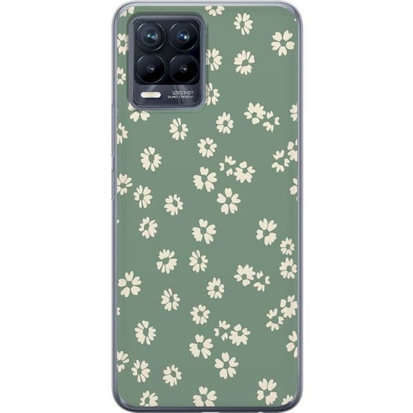 Realme 8 Genomskinligt Skal Blomsterdröm – färgglatt blommönster