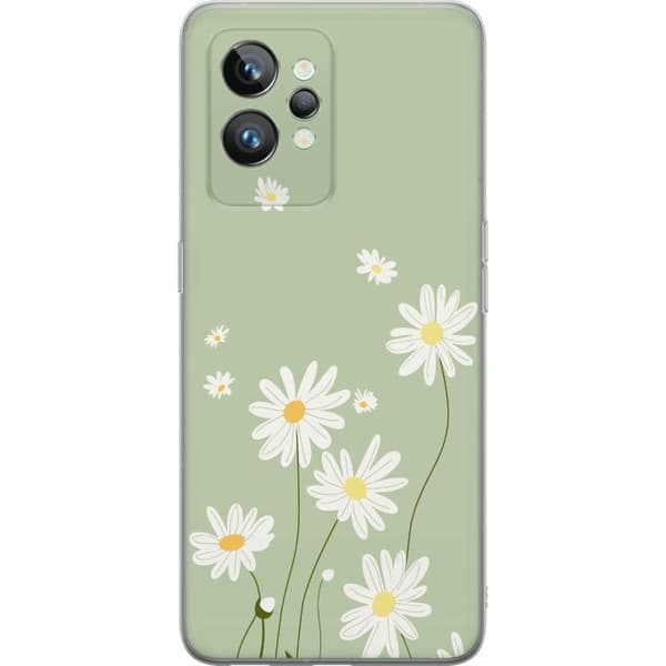 Realme GT2 Pro Gennemsigtig cover Præstekraver - blomstret mønster i svensk sommerstil