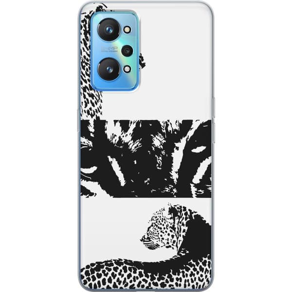 Realme GT Neo2 Gjennomsiktig deksel Leopard Faces
