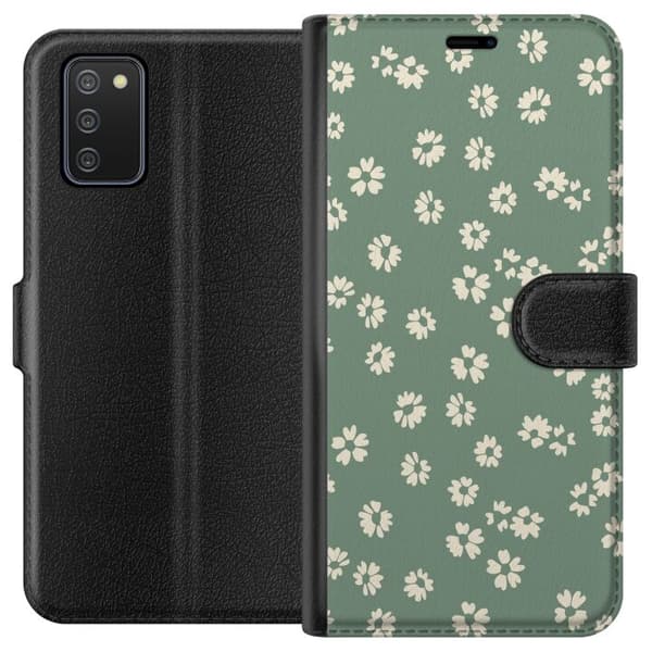 Samsung Galaxy A02s Lommeboketui Blomsterdrøm - Fargerikt Blomstermønster