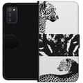 Miniatyrbillede 1 af 3: Samsung Galaxy A03s Tegnebogsetui Leopard Faces