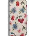Miniatyrbillede 3 af 3: Samsung Galaxy A03s Tegnebogsetui Bær & Blomster - mønster med blå blomster og skovbær