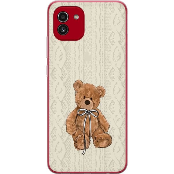 Samsung Galaxy A03 Gjennomsiktig deksel Liten Bamse – klassisk bamse i enkel design