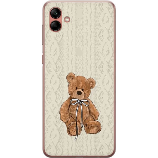 Samsung Galaxy A04 Gennemsigtig cover Lille Teddy – klassisk teddy i enkel design
