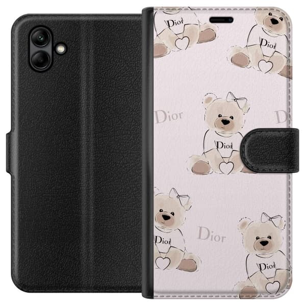 Samsung Galaxy A05 Lommeboketui Teddy Dior Vibes - luksuriøs teddybjørn i motestil