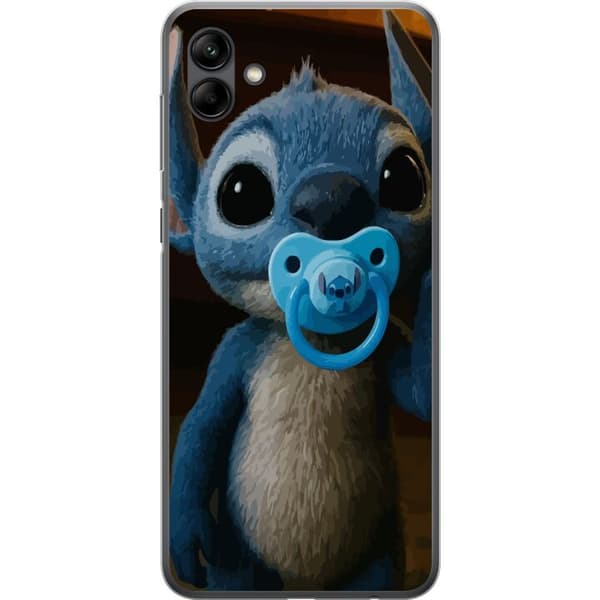 Samsung Galaxy A05 Gennemsigtig cover Stitch & Napp - babytema med sød karakter