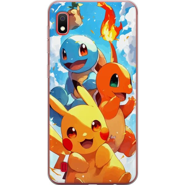 Samsung Galaxy A10 Genomskinligt Skal Pocket Creatures – inspirerat av Pokémon utan att nämna namnet
