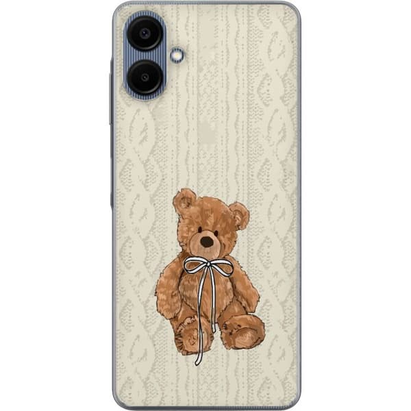 Samsung Galaxy A06 Genomskinligt Skal Liten Nalle – klassisk nalle i enkel design