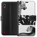 Miniatyrbild 1 av 3: Samsung Galaxy A10 Plånboksfodral Leopard Faces – trendigt mönster med leopardansikten