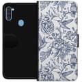 Pikkukuva 1 / 3: Samsung Galaxy A11 Lompakkokotelo Kukat & Linnut - Romanttinen Vintage-tyylinen Kuviointi