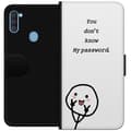 Miniatyrbild 1 av 3: Samsung Galaxy A11 Plånboksfodral You Don’t Know My Password – edgy textmotiv med attityd