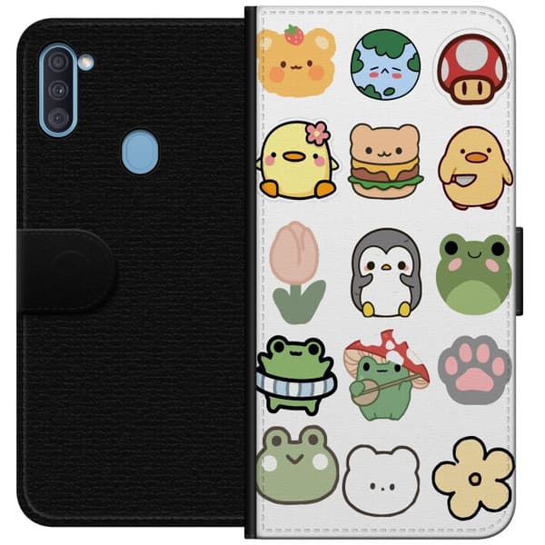 Samsung Galaxy A11 Tegnebogsetui Kawaii Friends