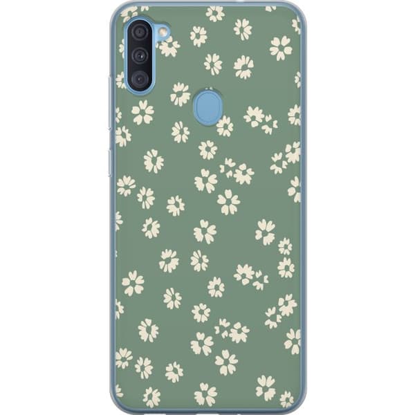Samsung Galaxy A11 Genomskinligt Skal Blomsterdröm – färgglatt blommönster