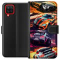 Miniatyrbilde 1 av 3: Samsung Galaxy A12 Lommeboketui Rallyfeber - intensivt motiv med rallybiler