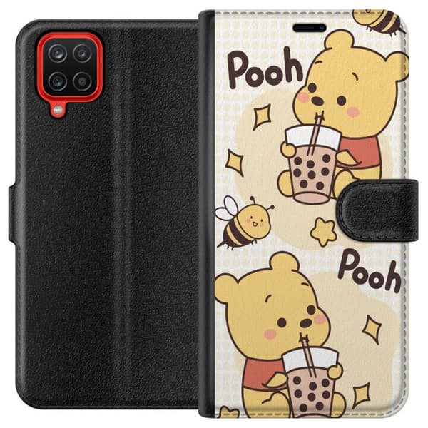 Samsung Galaxy A12 Lommeboketui Nalle Pooh stil - klassisk bjørnemotiv i en ny tolkning