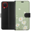 Miniatyrbilde 1 av 3: Samsung Galaxy A12 Lommeboketui Prestekrager - blomstrete mønster i svensk sommerstil
