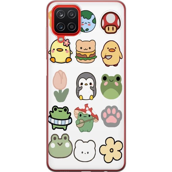 Samsung Galaxy A12 Gjennomsiktig deksel Kawaii Friends
