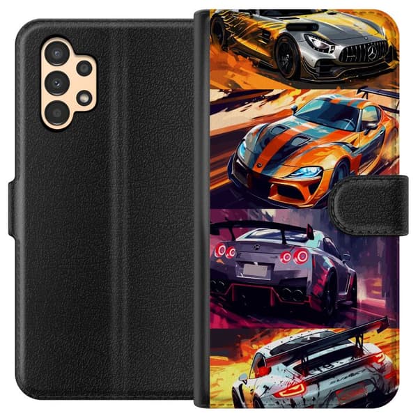 Samsung Galaxy A13 Lompakkokotelo Ralli kuume - vauhdikas teema ralliautoilla
