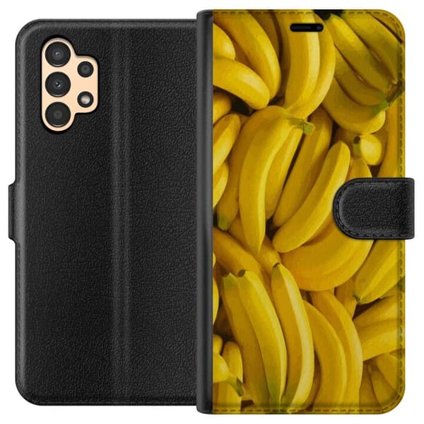 Samsung Galaxy A13 Tegnebogsetui Banan mønster