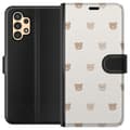 Miniatyrbillede 1 af 3: Samsung Galaxy A13 Tegnebogsetui Teddybaggrund - søde teddybjørne mod en blød baggrund
