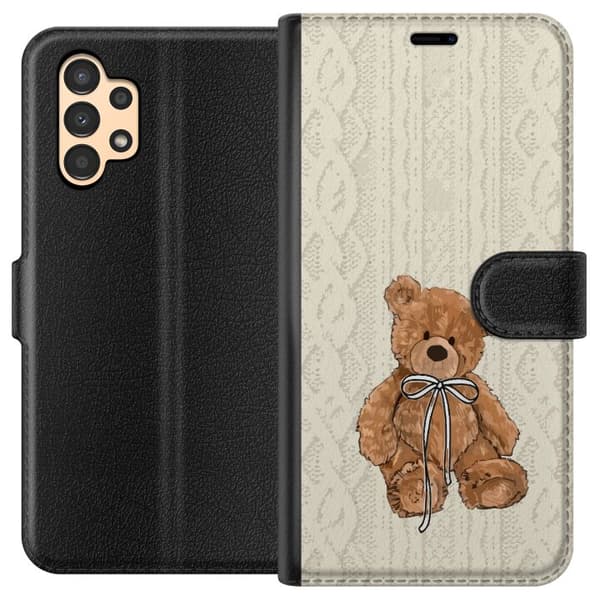 Samsung Galaxy A13 Tegnebogsetui Lille Teddy – klassisk teddy i enkel design