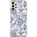 Miniatyrbillede 1 af 3: Samsung Galaxy A13 Gennemsigtig cover Blomster & Fugle - Romantisk Vintage-stil Mønster