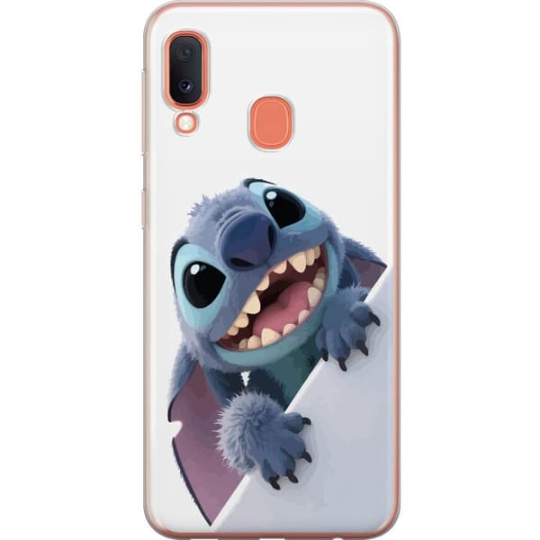 Samsung Galaxy A20e Gjennomsiktig deksel Glad Stitch