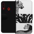 Miniatyrbild 1 av 3: Samsung Galaxy A20s Plånboksfodral Leopard Faces – trendigt mönster med leopardansikten