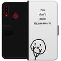 Miniatyrbild 1 av 3: Samsung Galaxy A20s Plånboksfodral You Don’t Know My Password – edgy textmotiv med attityd
