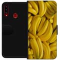Miniatyrbild 1 av 3: Samsung Galaxy A20s Plånboksfodral Banana Pattern – lekfullt mönster med gula bananer