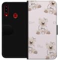 Miniatyrbild 1 av 3: Samsung Galaxy A20s Plånboksfodral Teddy Dior Vibes – lyxig nalle i fashionstil