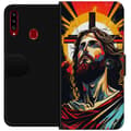 Miniatyrbild 1 av 3: Samsung Galaxy A20s Plånboksfodral Jesus & Kort – religiöst motiv med djup symbolik