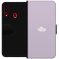 Pikkukuva 1 / 3: Samsung Galaxy A20s Lompakkokotelo Lila Pilvi - minimalistinen pilvi lila taustalla