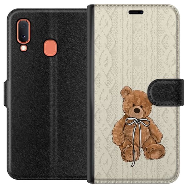 Samsung Galaxy A20e Lommeboketui Liten Bamse – klassisk bamse i enkel design