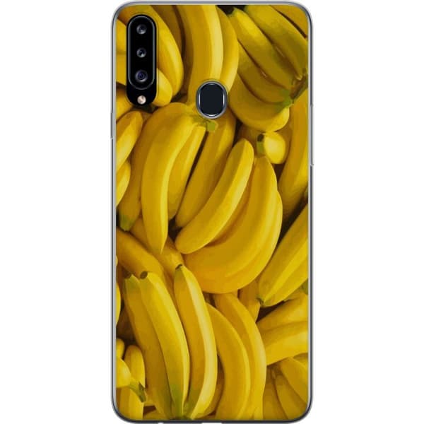 Samsung Galaxy A20s Läpinäkyvä kuori Banaani kuvio