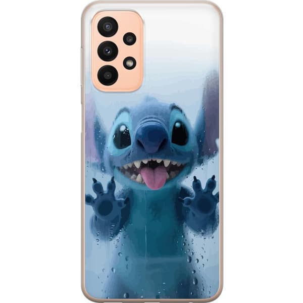 Samsung Galaxy A23 Gennemsigtig cover Stitch ved et vindue i sød stil