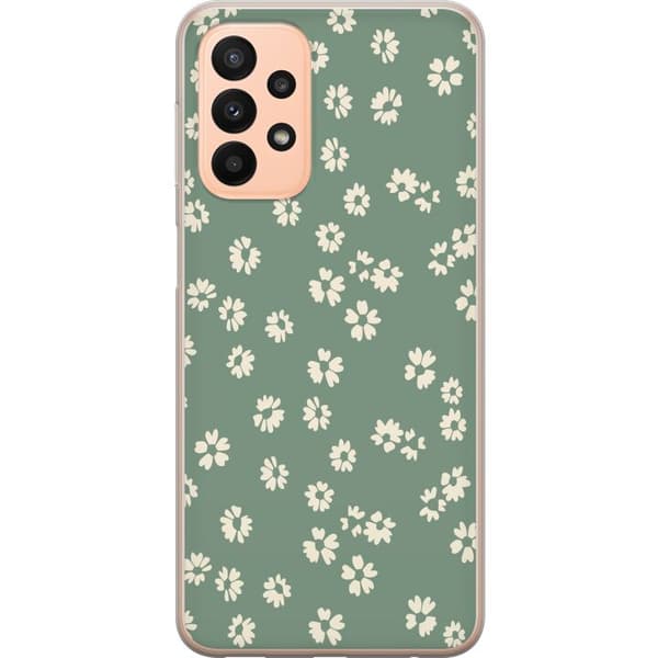 Samsung Galaxy A23 Genomskinligt Skal Blomsterdröm – färgglatt blommönster