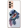 Miniatyrbild 1 av 3: Samsung Galaxy A23 Genomskinligt Skal Happy Stitch – glad figur med charmig uttryck