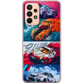 Miniatyrbild 1 av 3: Samsung Galaxy A23 Genomskinligt Skal Fartfyllda Bilar – tecknat mönster med action
