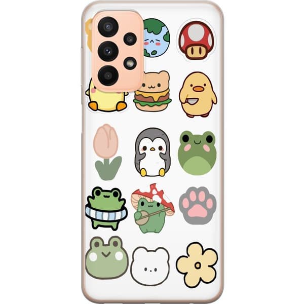 Samsung Galaxy A23 5G Gennemsigtig cover Kawaii Friends