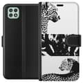 Pikkukuva 1 / 3: Samsung Galaxy A22 5G Lompakkokotelo Leopard Faces