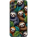 Miniatyrbillede 1 af 3: Samsung Galaxy A24 4G Gennemsigtig cover Sengångarstil - afslappet motiv med sød dovendyr